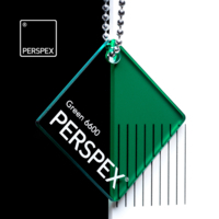 Perspex® litý - čirý zelený, 100x203cm, tl.3mm