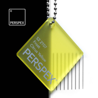 Perspex® litý - čirý žlutý, 203x305cm, tl.3mm