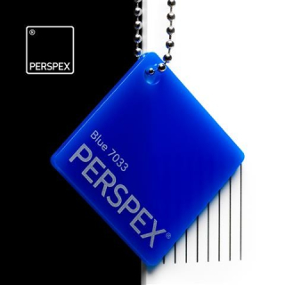 Perspex® litý - opál, modrá 7033, 100x203cm, tl.3mm