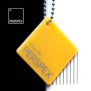 Perspex® litý - opál, žlutá 260, 152x203mm, tl.3mm