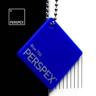 Perspex® litý - opál, modrá 750, 152x203cm, tl.3mm