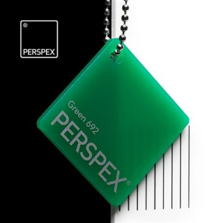 Perspex® litý - opál, zelená 692, 203x305cm, tl.3mm