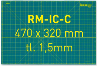 Zelená podložka RM-IC-C, 470 x 320 x 1,5mm
